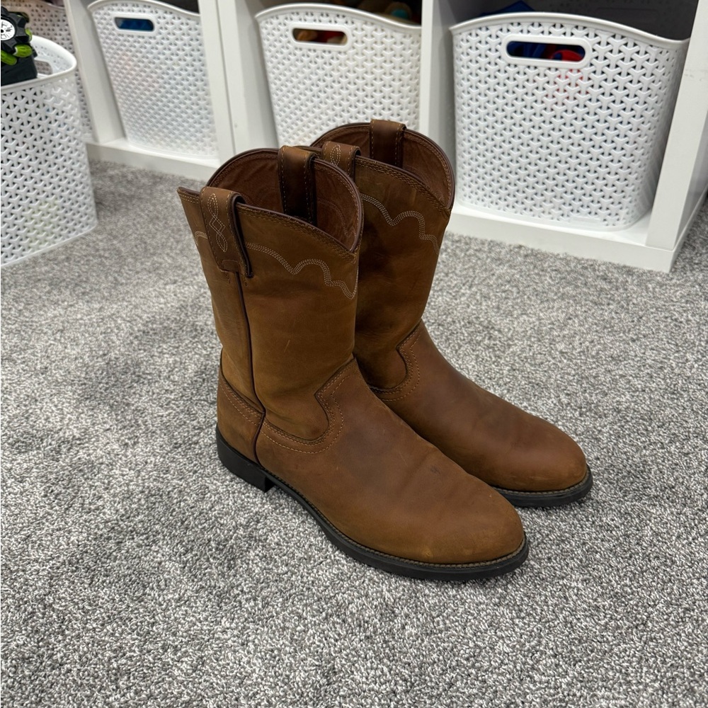 *Worn Once* Justin Western Cowboy Boots, 9.5D